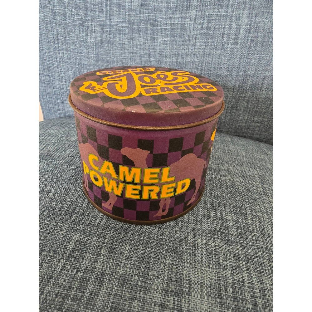 Vintage Smokin Joes Racing Camel‎ Powered Tin Joe Camel Collectible Purple
